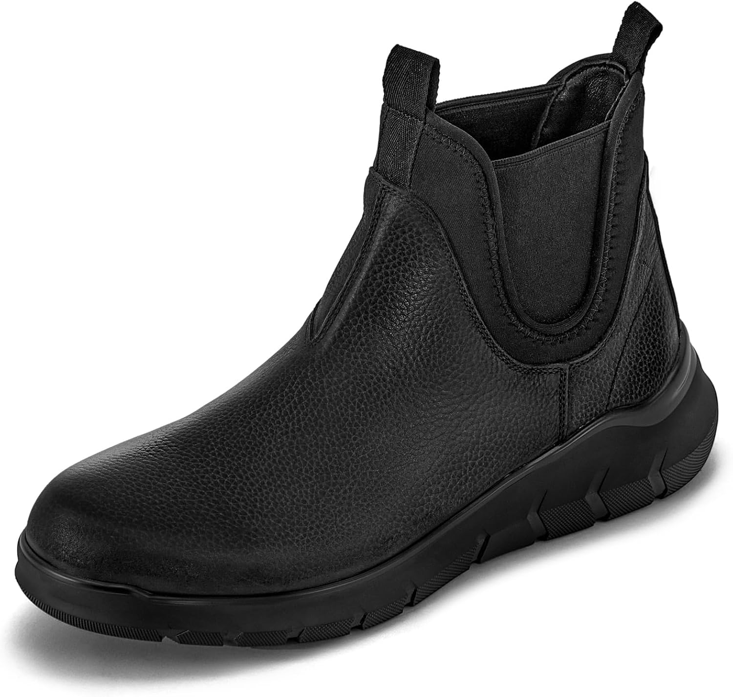 Arkbird Mens Chelsea Boots Genuine Leather Casual Slip On Ankle Waterproof Boots for Men