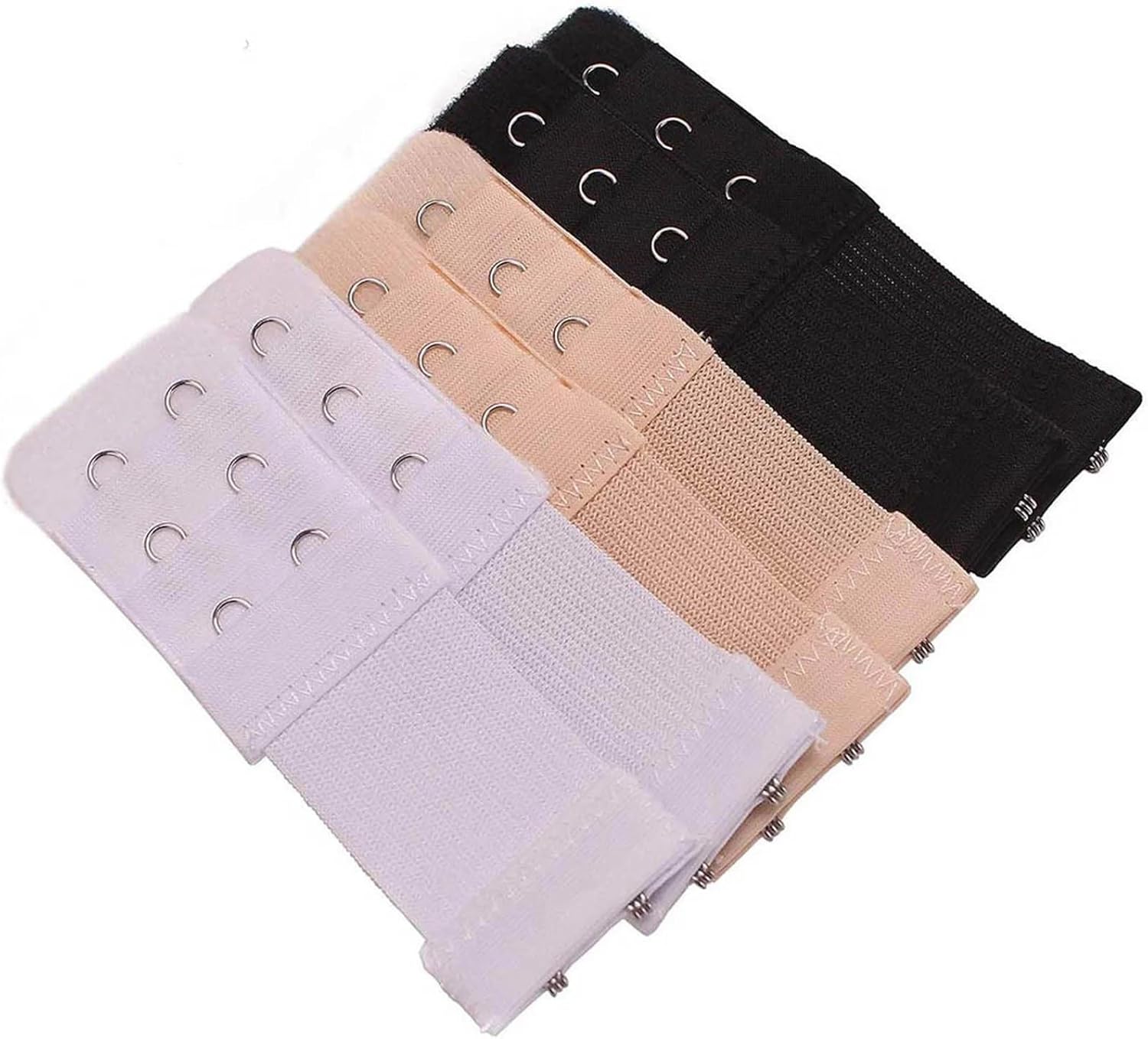 30Pcs Women Adjustable Bra Extender Strap 2 Hooks Extension Buckle Clip On Strap