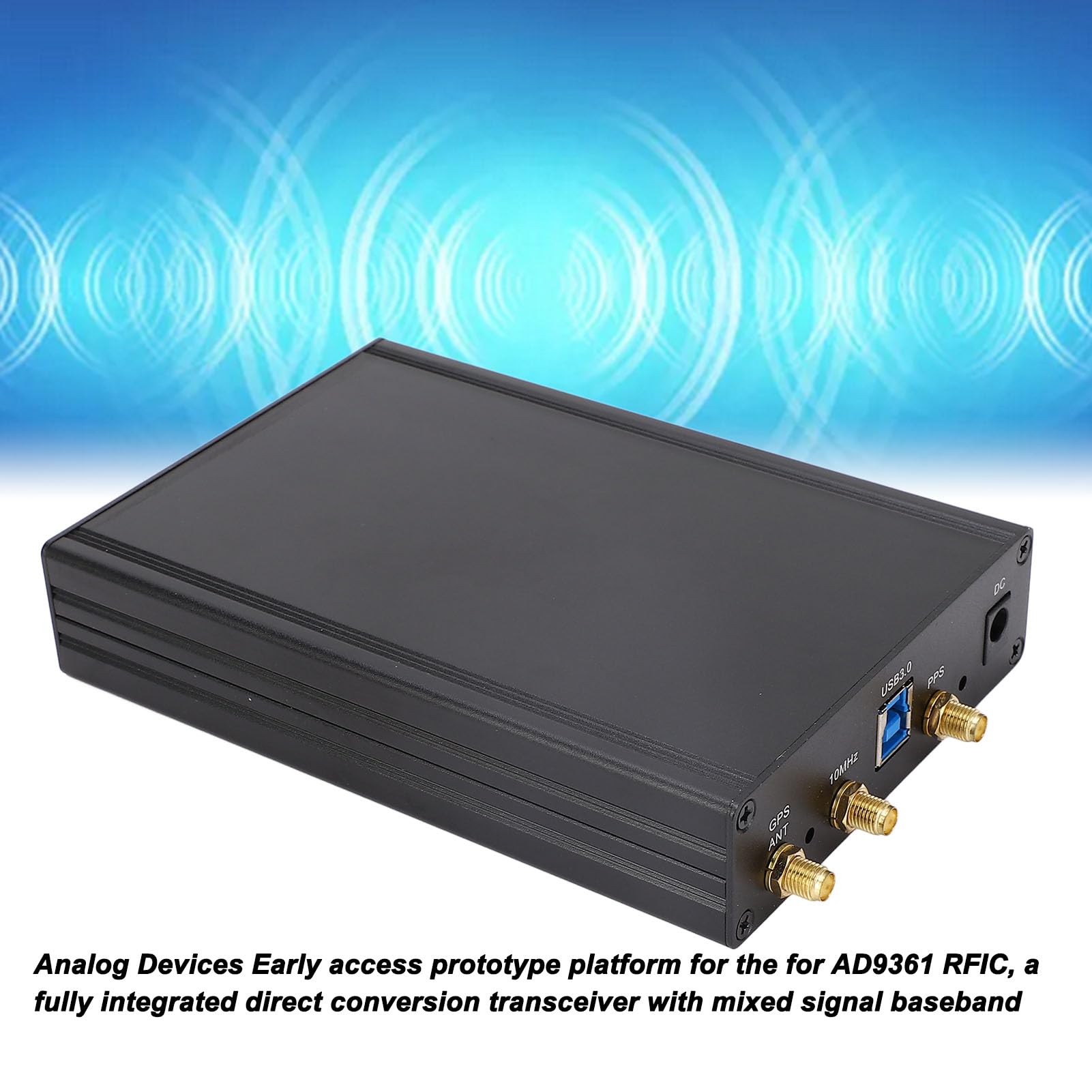 ETTUS USRP B210 Design, USRP a Doppio Canale, Scheda di Sviluppo SDR con Range 70 MHz-6 GHz con Connessione USB 3.0, Supporto Open Source, FPGA Riconfigurabile per Test Radio