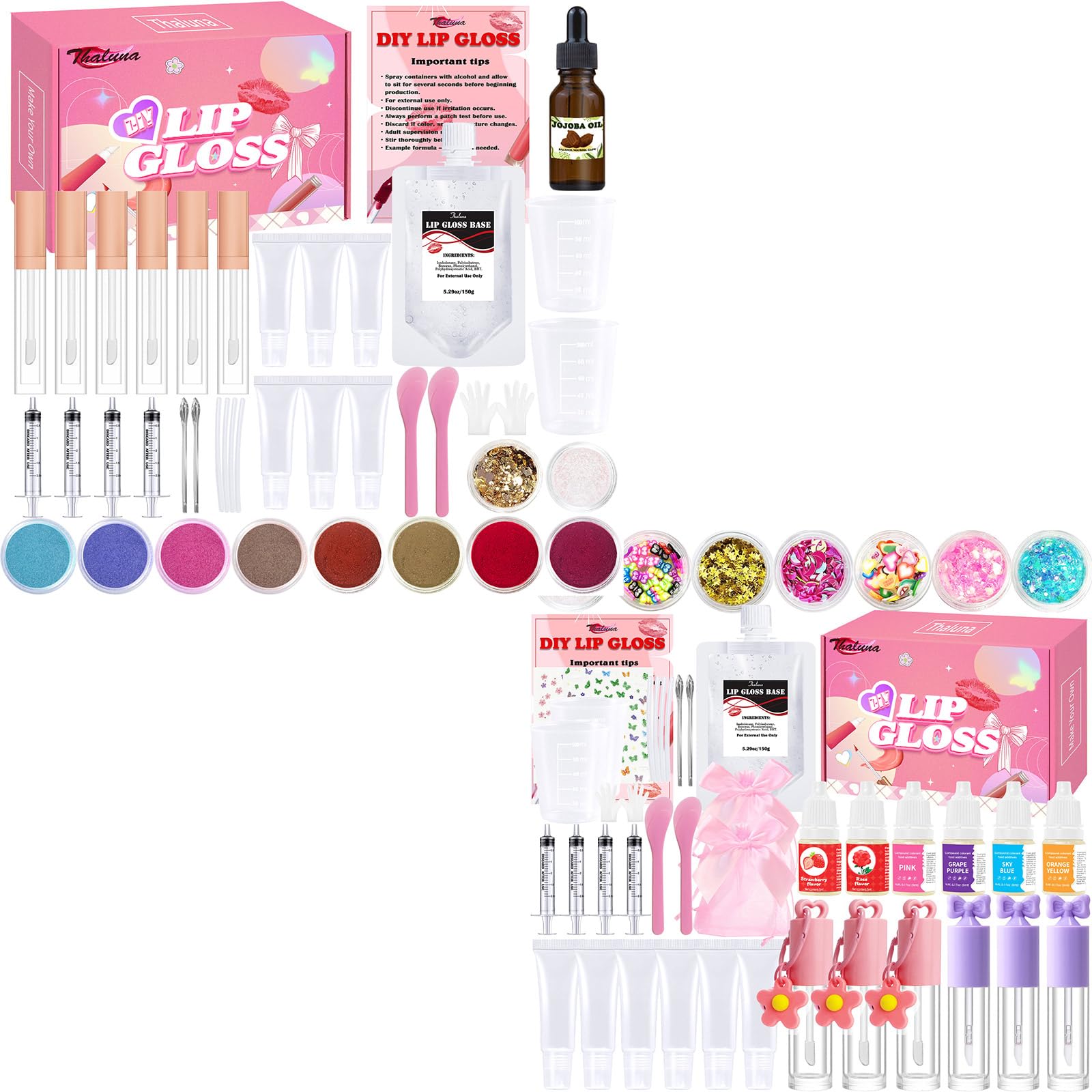 Thaluna Lip Gloss Making Kit Fun Lip Gloss Kit to Make Your Own Lip Gloss for Girls Women