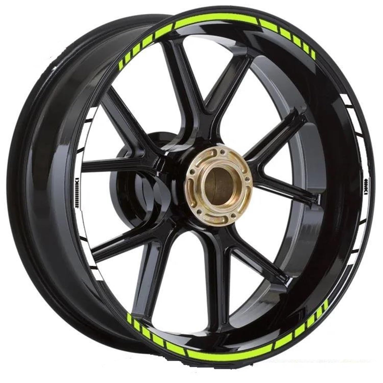 for Suzuki GSXR GSX-R1000 750 600 GSXS GSX-S1000 GSX1300R V-Strom SV1000 650 Wheel Reflective Motorbike Rim Sticker Decorative(Color8)