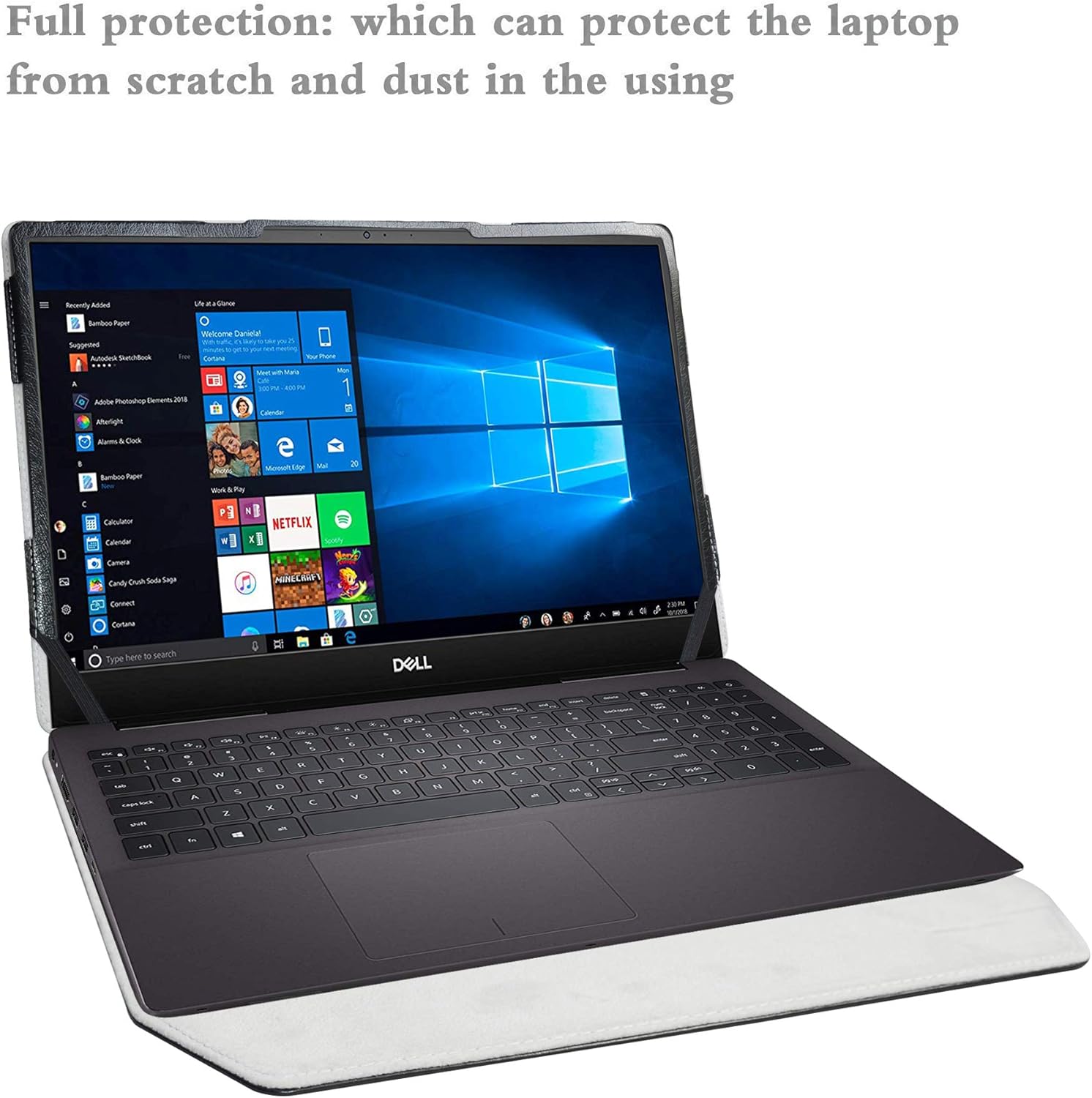 Alapmk Protective Case for 15.6" Dell Inspiron 15 7590 7591 5590 5598/Latitude 5500 5501 5510 5511 5520/Vostro 15 5590 7590/Precision 3540 3541 3550 3551 3560 [Not fit inspiron 15 2-in-1 7590],Black