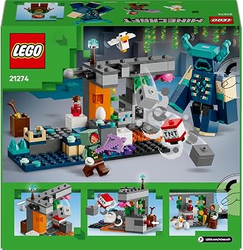 LEGO Minecraft Watchman Encounter 21274 - Minecraft Themed Collectible Creative Toy Making set for Kids Ages 7 and Over Who Love Video Games, Birthday Gift (238 Pieces)