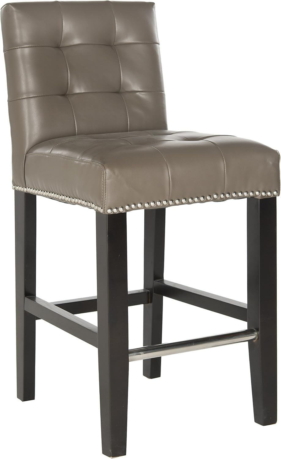 Safavieh Mercer Collection Thompson Cream Leather 25.8-inch Counter Stool