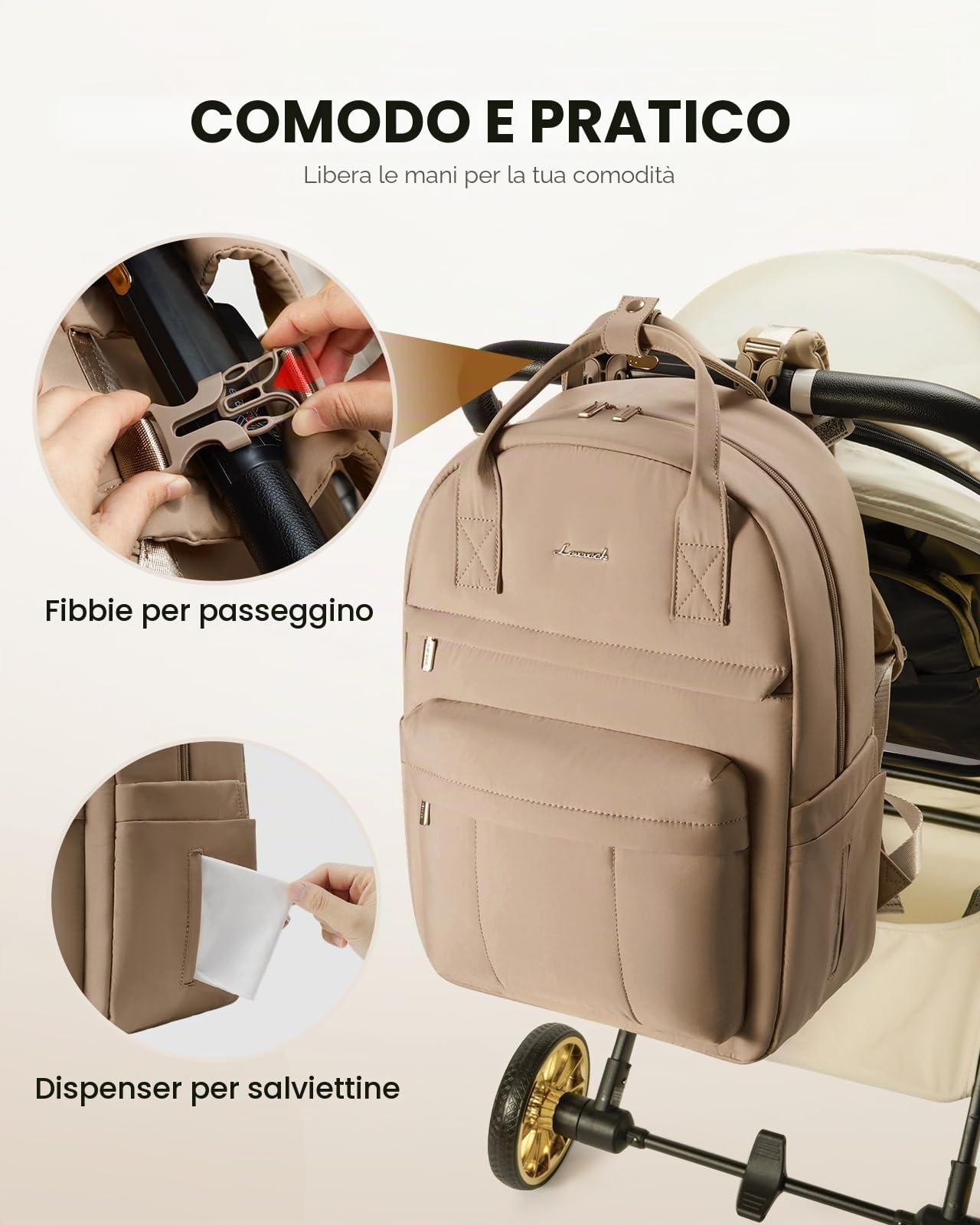 LOVEVOOK Borsa fasciatoio per bambini