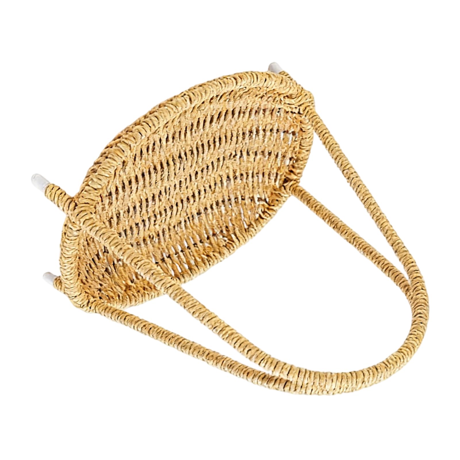 Buxuaaaa Stackable Fruit Bowl with European Imitation Rattan Designs Space Saving Storage Solution for Snacks Bowl