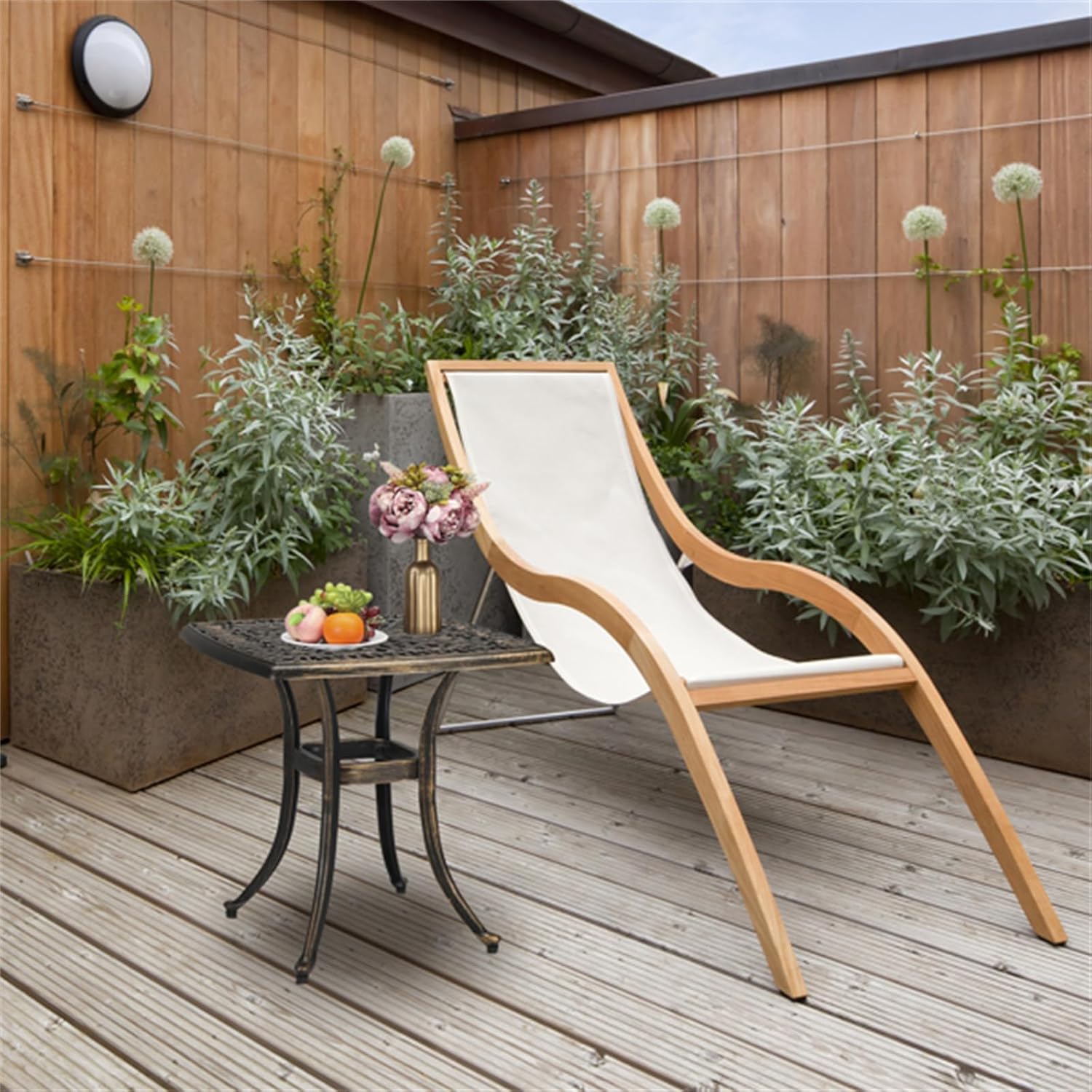 21.3 inch Square Garden cast Aluminum Table Afternoon Tea Table Small Wine Table Bronze