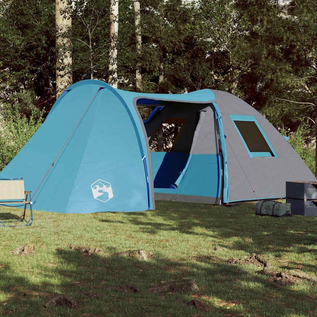 Genérico Tienda de campaña Familiar iglú 6 Personas Impermeable Azul,Deportes,Actividades al Aire Libre,Camping y Senderismo,Tiendas de campaña-94354