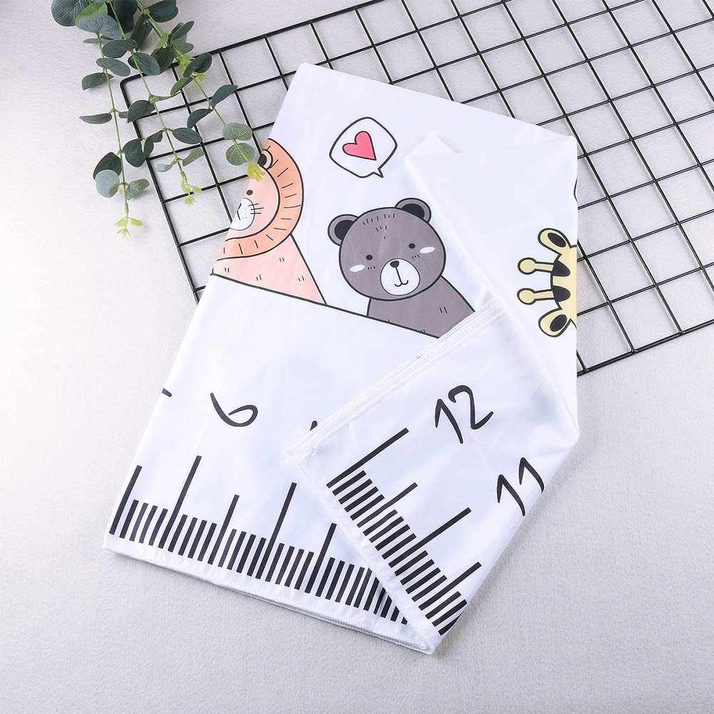 Aqsacokiya Coperta fotografica mensile per bambini, coperta per bambini, supporto fotografico, regalo personalizzato per baby shower con pietra miliare per giorno/mese/settimana/anno (ragazzi