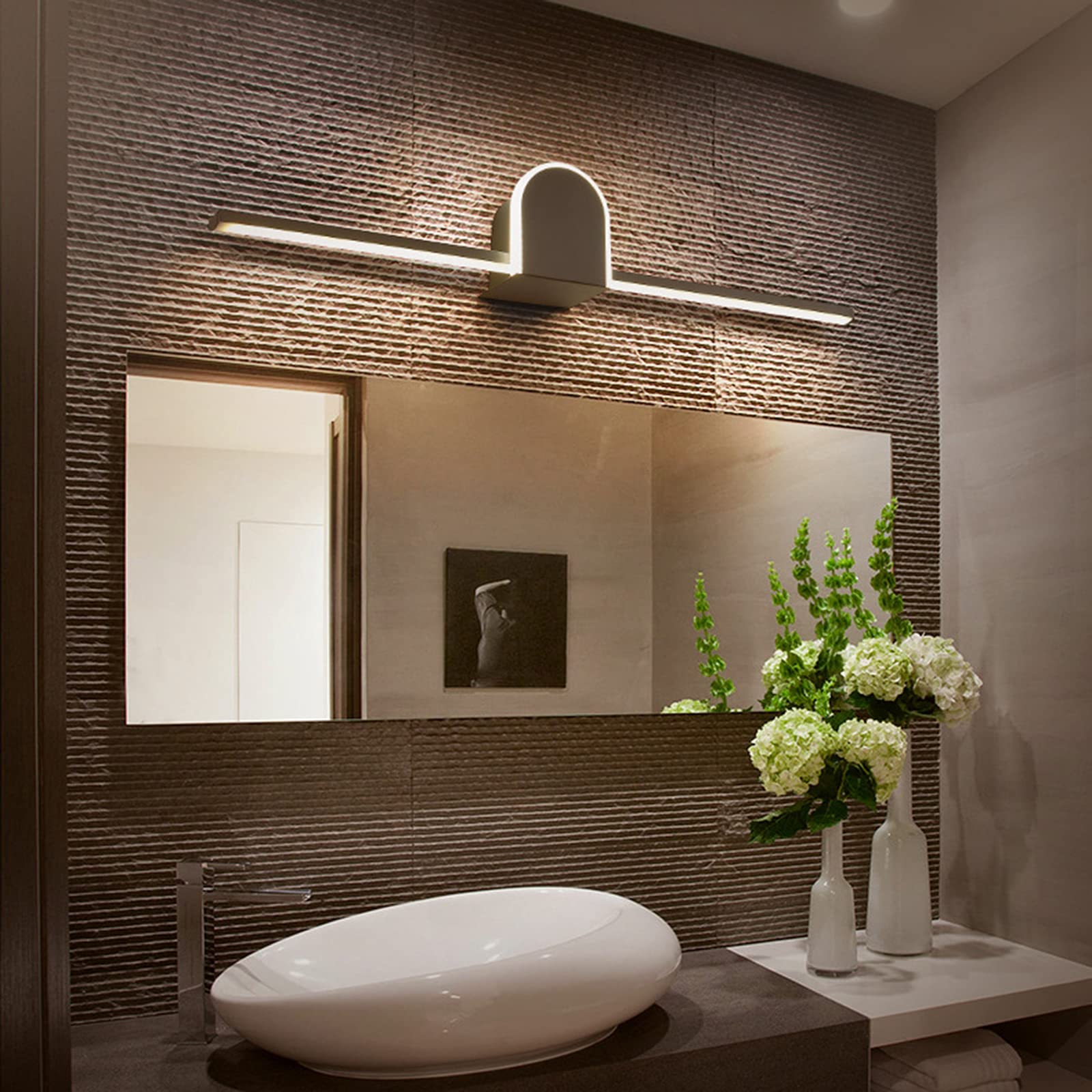 Höflichkeitsbeleuchtung Einfache LED Spiegel Frontlichter Europäischer und amerikanischer Stil Kreative Schwarz Home Wohnung Badezimmer Wasserdicht Nebel Kommode Make-up Wandleuchte