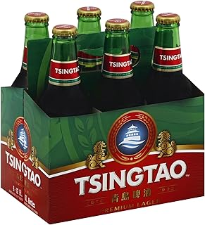 Tsingtao Pale Lager, High Malty Flavor, 4.8 % Abv, 12 Oz, 6 Ct