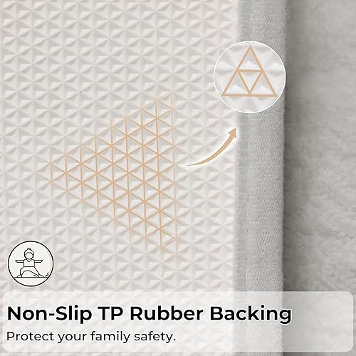 Miniatura 7 de GRANNY SAYS Alfombras de baño antideslizantes, lavables, extra suaves y absorbentes de agua para baño, alfombra de baño peluda de felpa, alfombra de