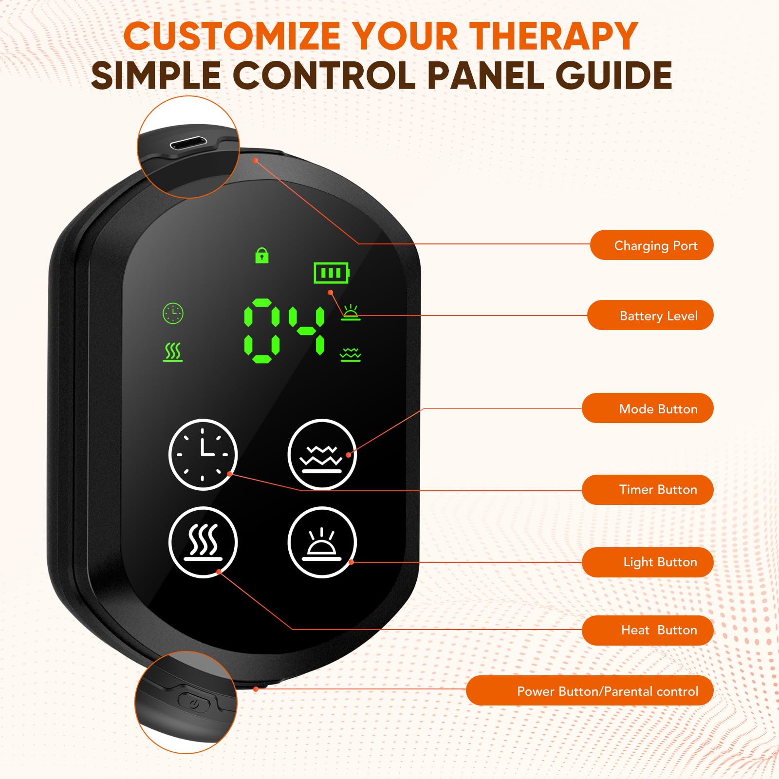 Infrared Red Light Therapy for Knee Massager: Rechargeable 660nm & 850nm Heating Pad with 4D Vibration Knee Massager for Jonit Pain Relief - Christmas Birthday Gifts for Women Men Dad Mom(Black)