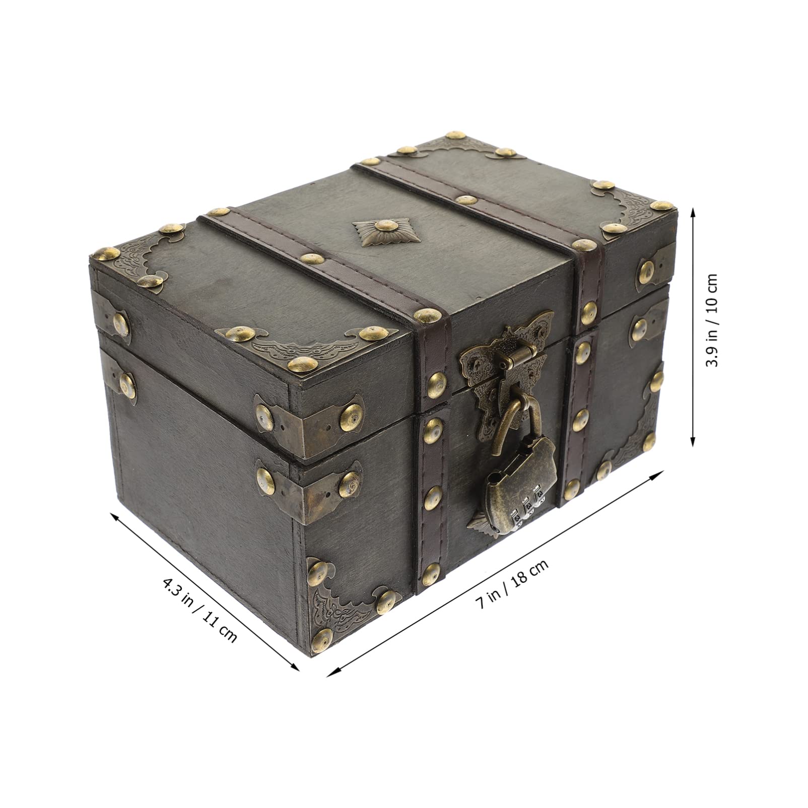 DECHOUS Vintage Schmuckkästchen mit Schloss Elegante Aufbewahrungsbox für Ringe und Schmuck für Schmuckladen oder Zuhause