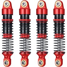 Adjustable RC Shock Absorber Damper Aluminium for 1/18 TRX-4M TRX4M Bronco Defender RC Crawler Car Modified Parts Red