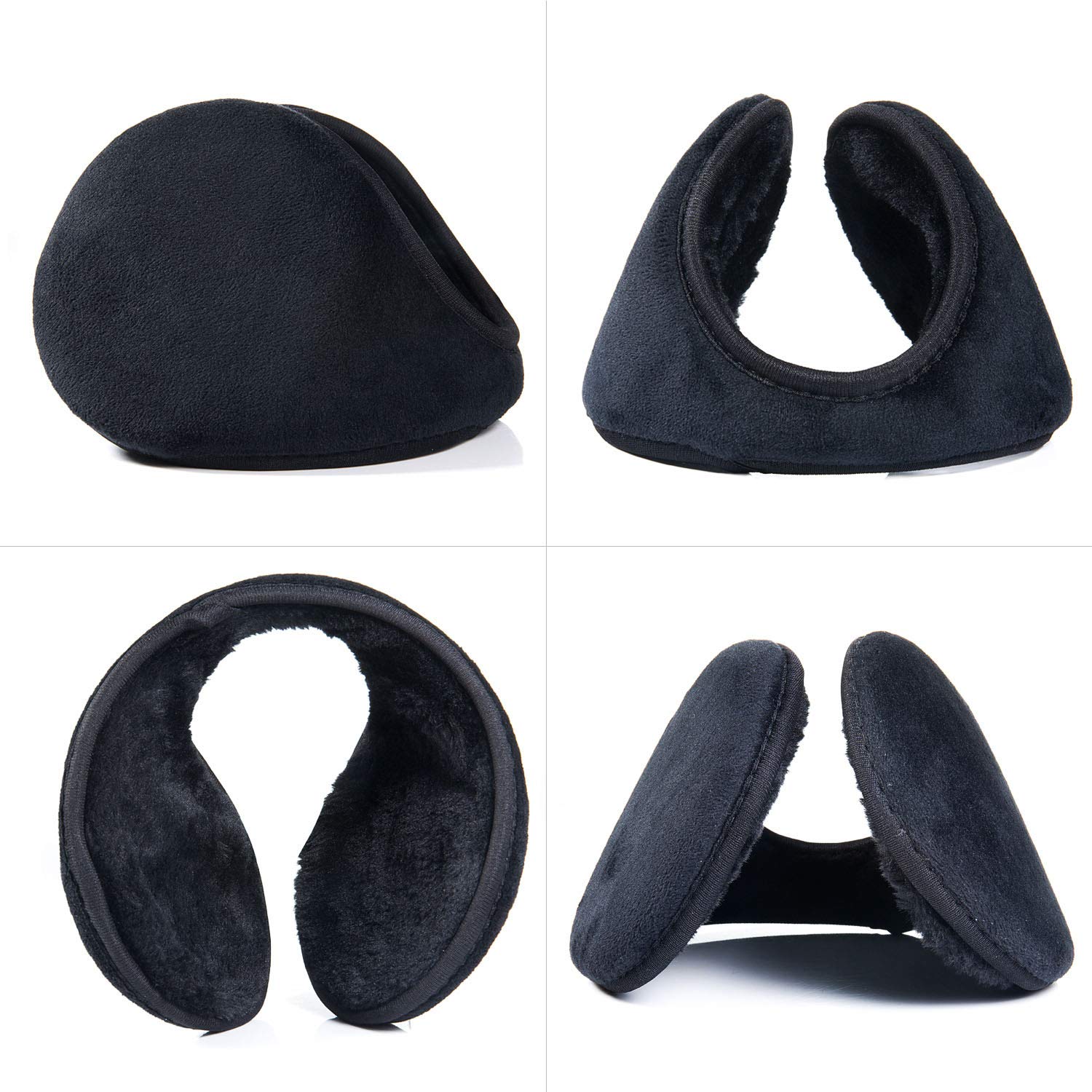 Czemo Orejeras para Hombre y Mujer, Plegable Tamaño Ajustable Unisexo Orejeras Cálidas de Invierno