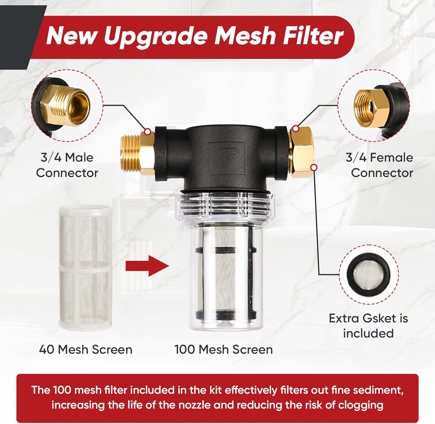 Shop Vac Extractor Kit, Universal Extractor Hose Kit for Shop Vac, Extractor Vacuum Attachment With 25FT Water Line and 10 FT Vacuum Hose & Adapter for Carpet Cleaning