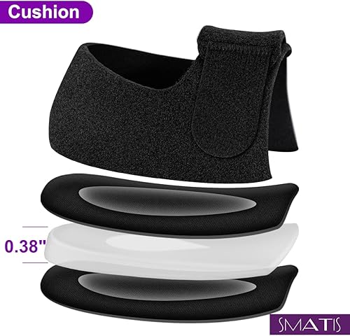 Miniatura 10 de Protectores de talón, copas para fascitis plantar, 2 cojines de tendinitis de Aquiles, espolón óseo, dolor de pies para aliviar el dolor (tamaño