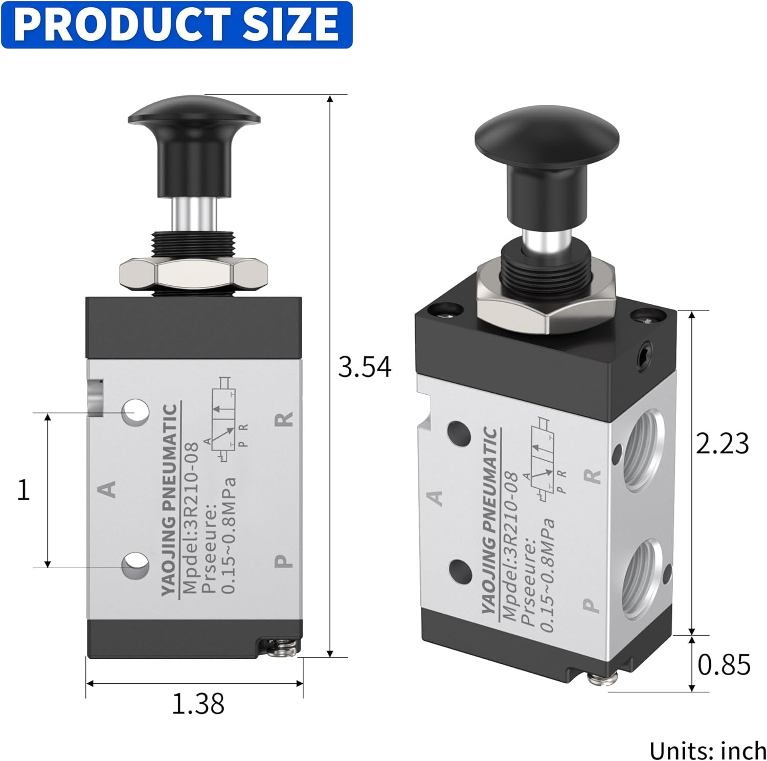 4H210-06/08 4H310-08/10 4H410-15 2ポジション5ポートハンドル操作式空気圧ハンドバルブ（サイレンサー およびアクセサリ付き）(6mm,4H310-08) 産業・研究開発用品 4H210-06/08 4H310-08/10 4H410-15 2ポジション5ポートハンドル操作式空気圧ハンドバルブ（サイレンサー