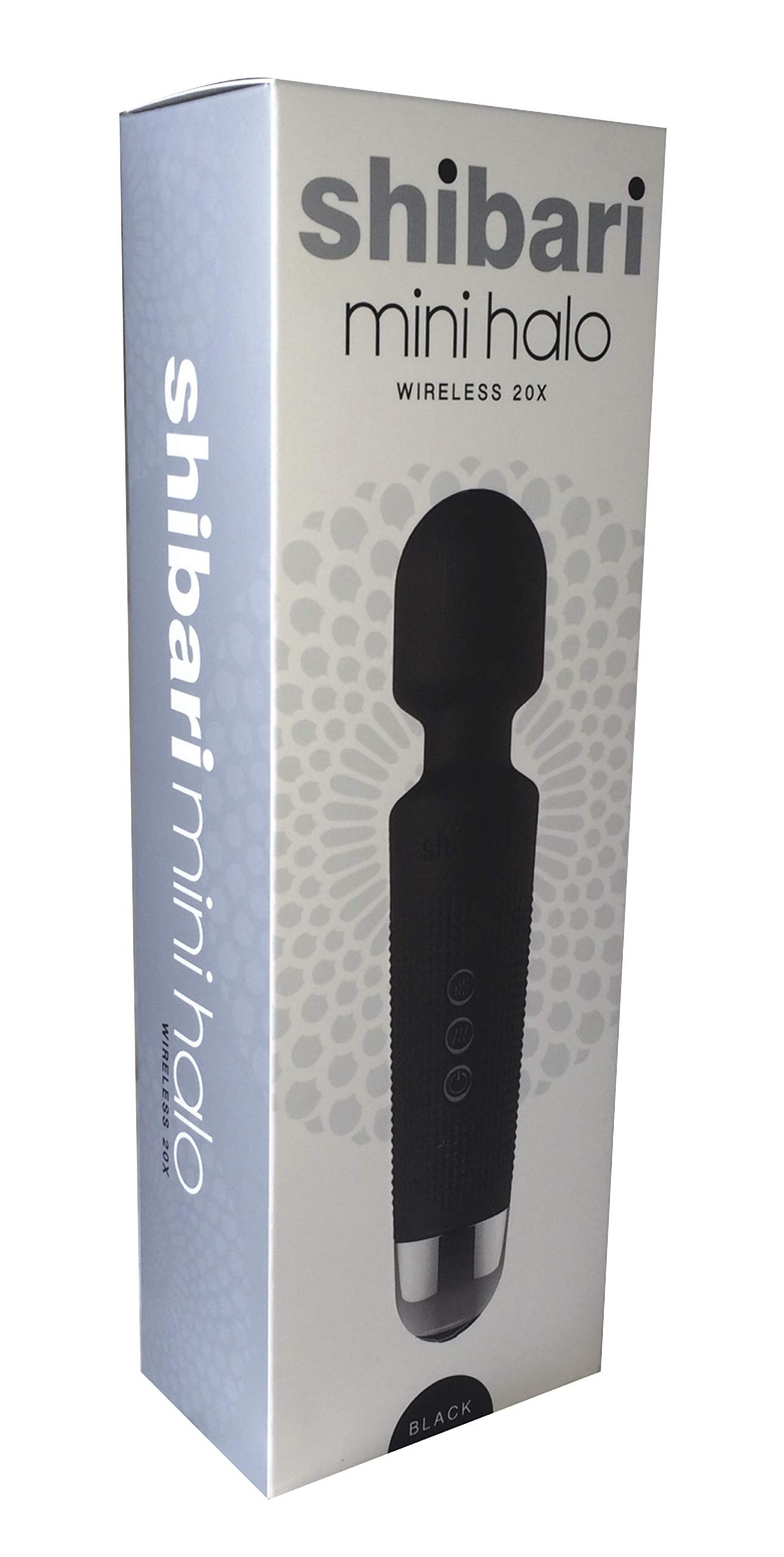 Shibari Mini Halo Vibrator, Wand Massager, Cordless, Quiet, High Power & Waterproof, Vibration Clitoris Stimulation, Adult Sex Toys, Personal Vibe for Women (): Black