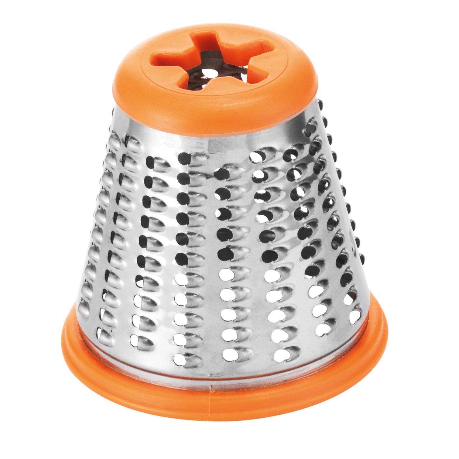 Moulinex Elektrisches Schnitzelwerk, Fresh Express Max Zerkleinerer, 5 Trommeleinsätze Würfelfunktion, 150W, Rubinrotes Finish, weiß,metallic rot, 14 cm x 27cm x 19 cm, DJ8115