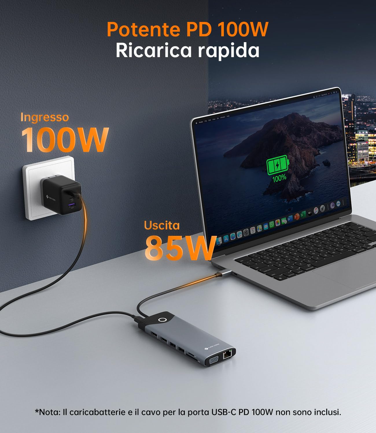NOVOO 15-w-1 stacja dokująca USB c
