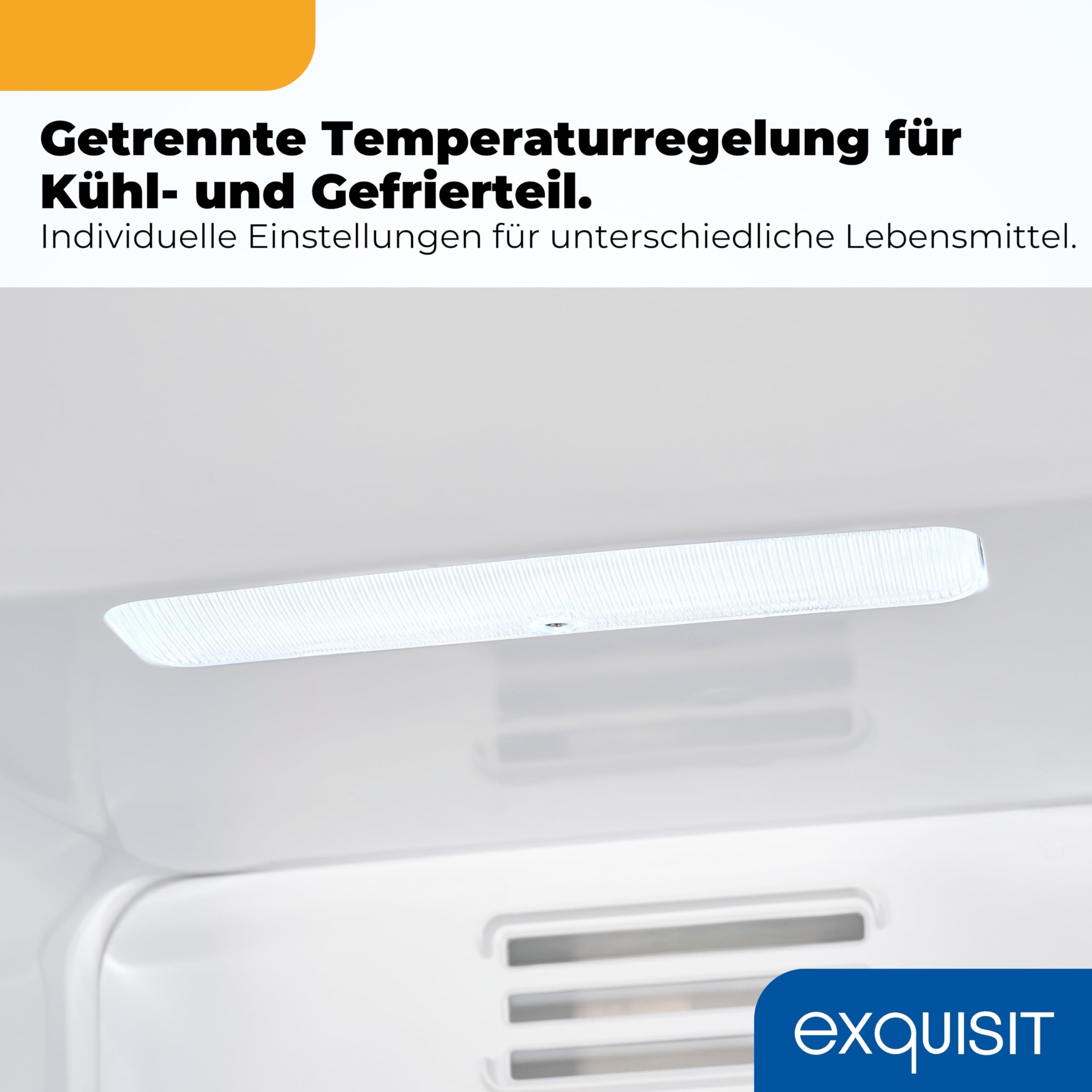 Exquisit SBS546-040D Side-by-Side Kühlschrank, 442 L, No Frost, Weiss | Freistehende Kühl-Gefrierkombination mit Energieklasse D, 39 dB leisem Betrieb, Schnellgefrierfunktion und LED-Display
