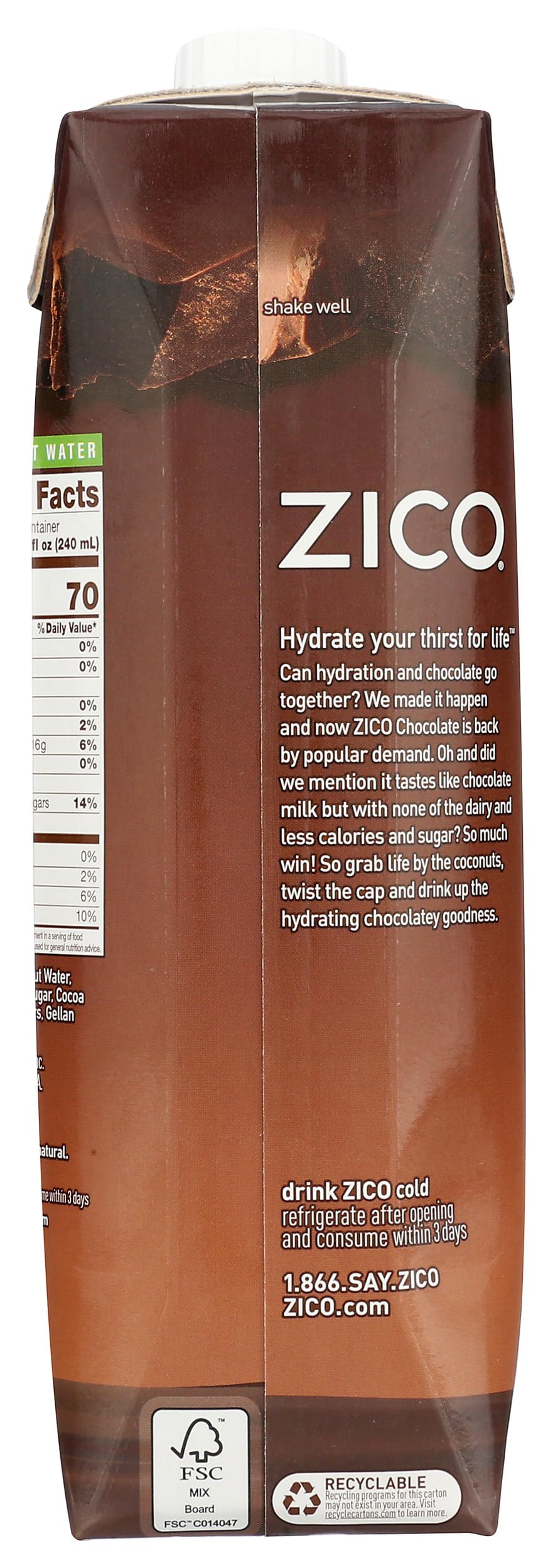 cocomoco ZICO Coconut Water Natural Premium - 33.8 Fl. Oz. - acmemarkets