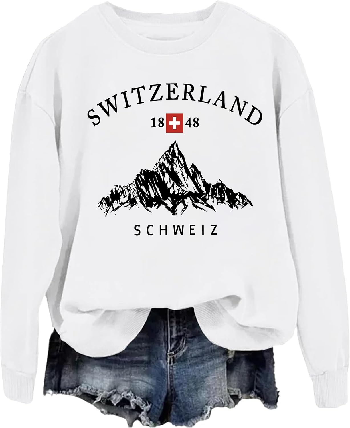 Swiss Travel Sweatshirt Swiss Travel Hoodie Switzerland Vacations Long Sleeve for women men - Image 4