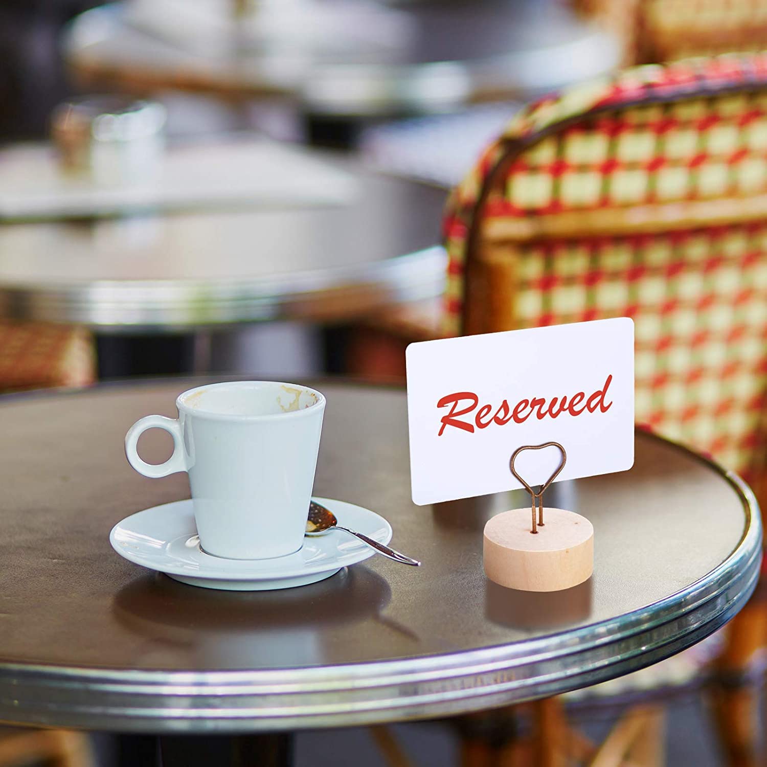 Set 13 Segnaposto In Legno Retr&ograve; - Porta Foto E Biglietti Per Tavola E Eventi