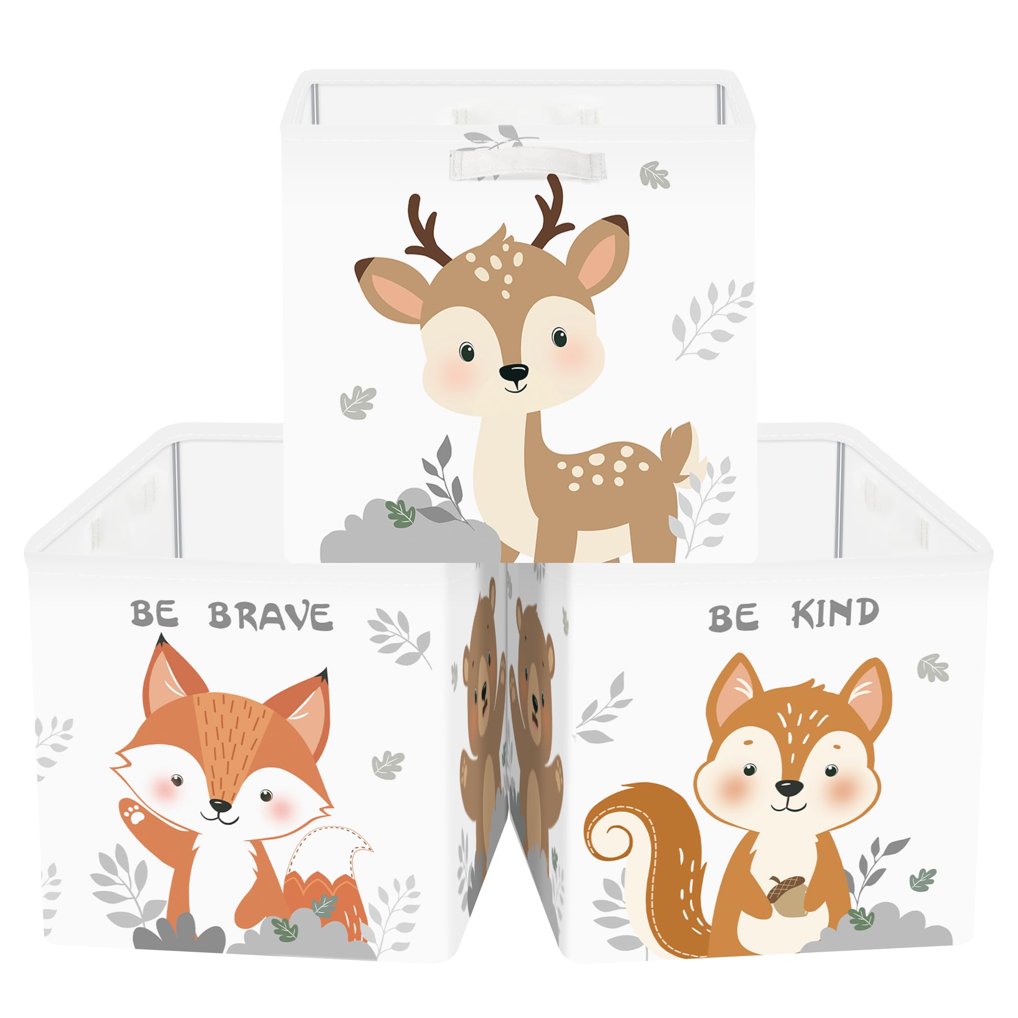 Cube de Rangement Pliable Adolescent en Tissu Animaux
