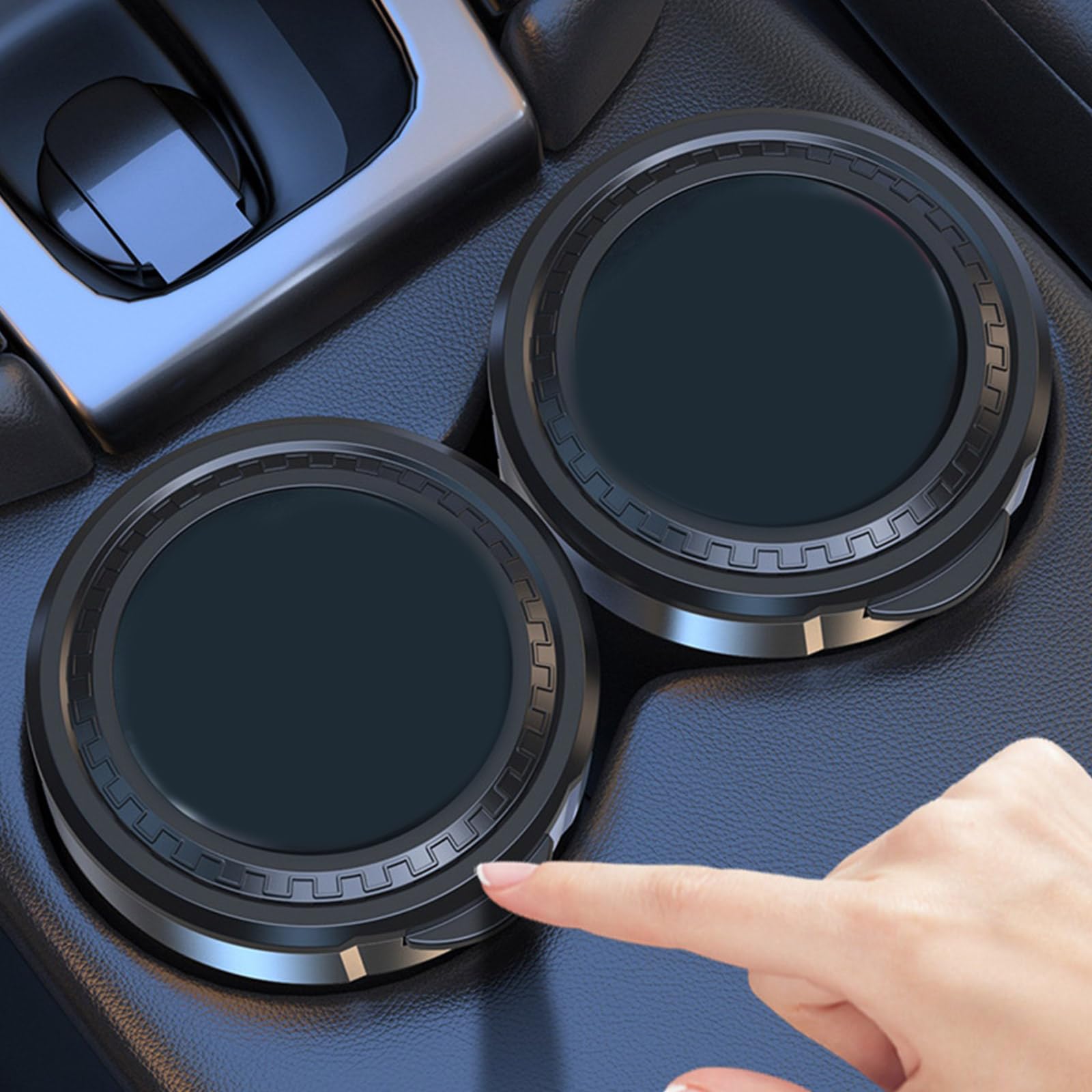 Cendrier De Voiture Portable – Couvercle Anti-Fumée, LED, Démontable | Pour Voiture, Bureau, Extérieur