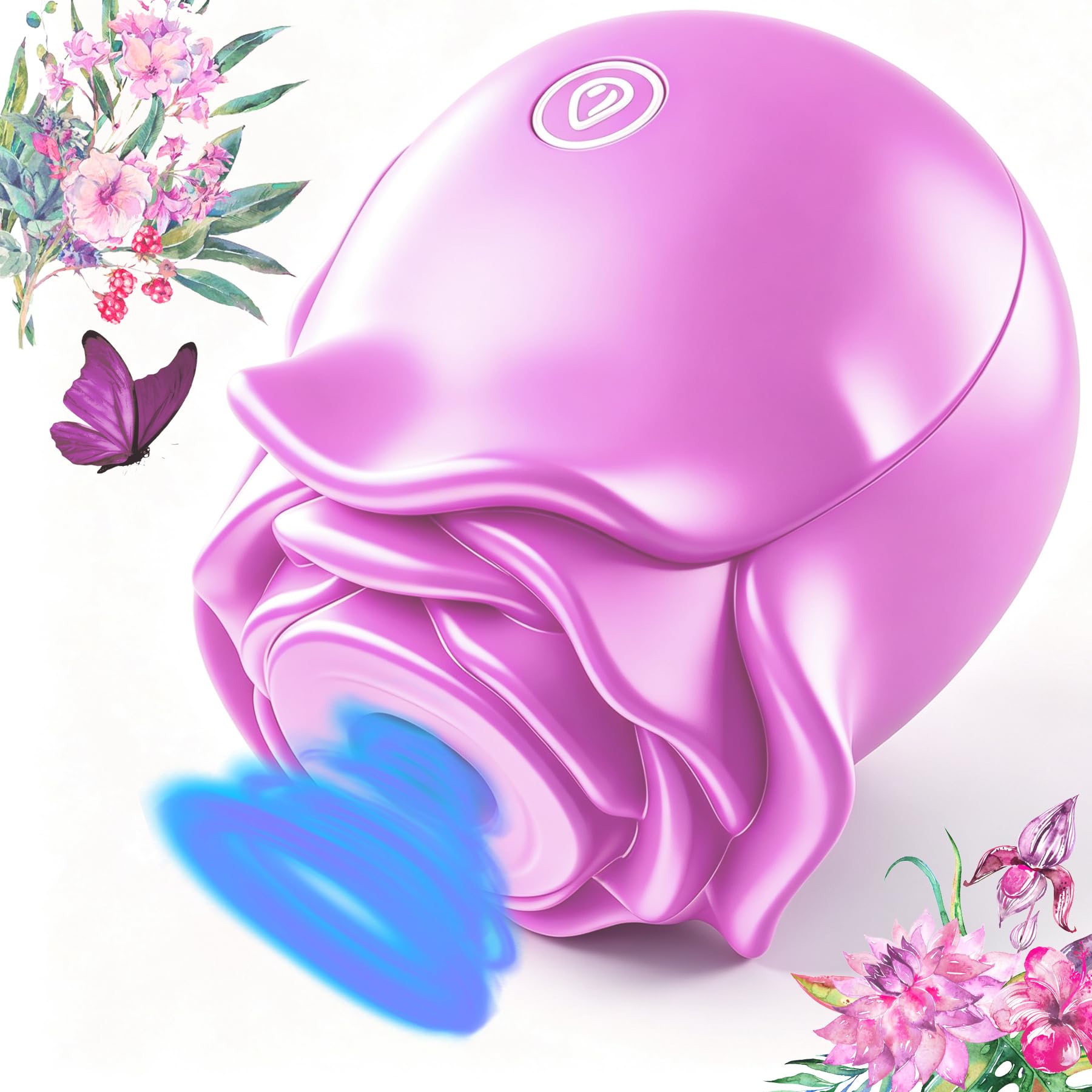 Juguetes Xeso para Mujer 2026 Flor Vibrante Rosa Con Lengua 10x Vibration & 360° Tonge Licking C8023 Pink