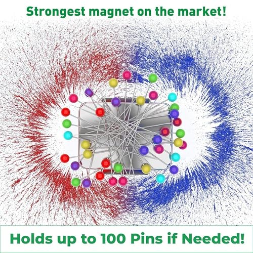 Sew Your Way Magnetic Pincushion For Sewing – Wrist Pin Holder For Sewing – Magnetic Wristband Quilting Supplies – Magnetic Pin Cushion Holder For Sewers & Hairstylist - Magnet Needle Holder Gift #TOP6