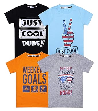 Luke and Lilly Boys T-Shirt (Pack of 4)