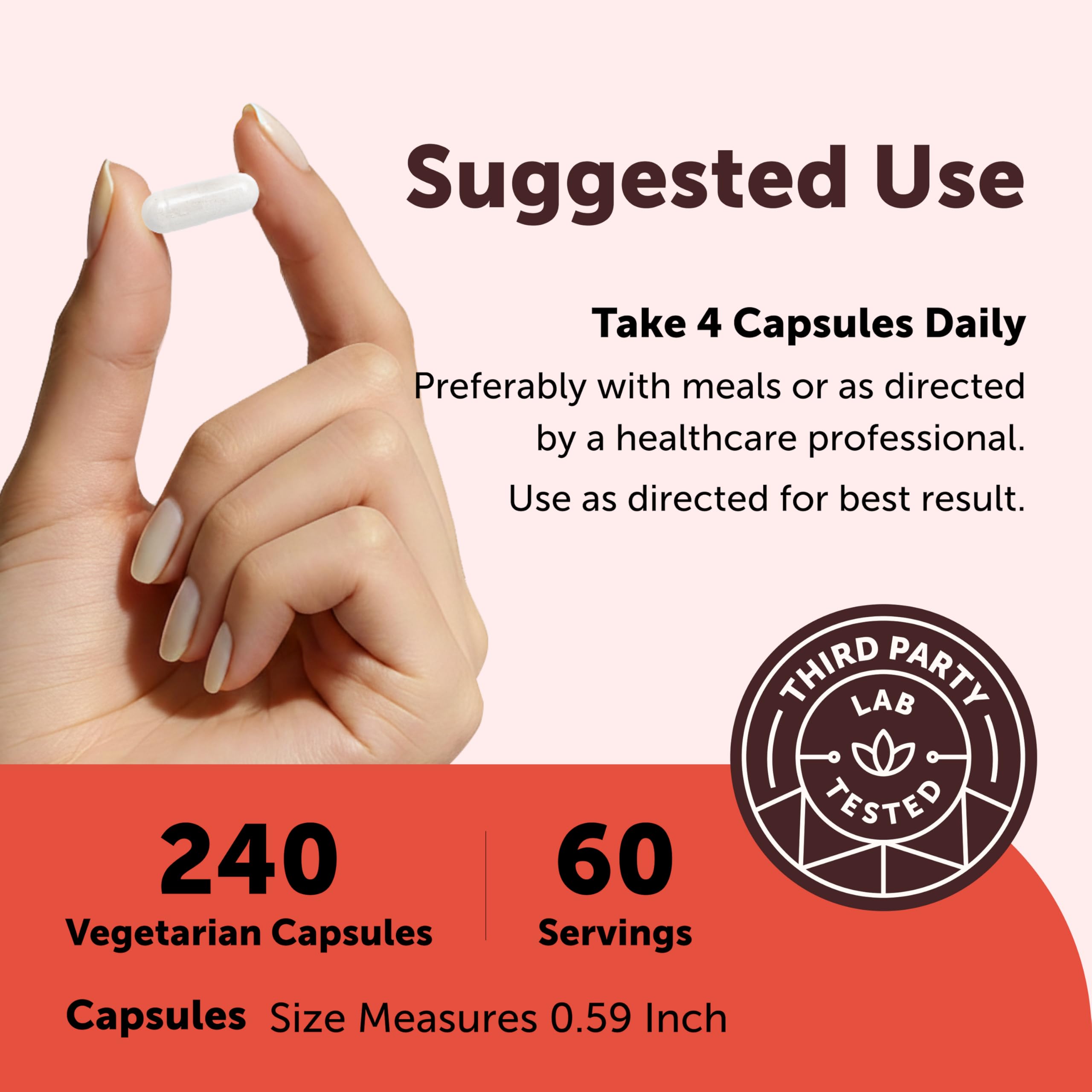 Micro Ingredients L-Carnitine Tartrate 2,000 mg, 240 Vegetarian Capsules | L-Carnitine Supplement with NAD+ | Non-GMO, Gluten Free — Amazon image 4