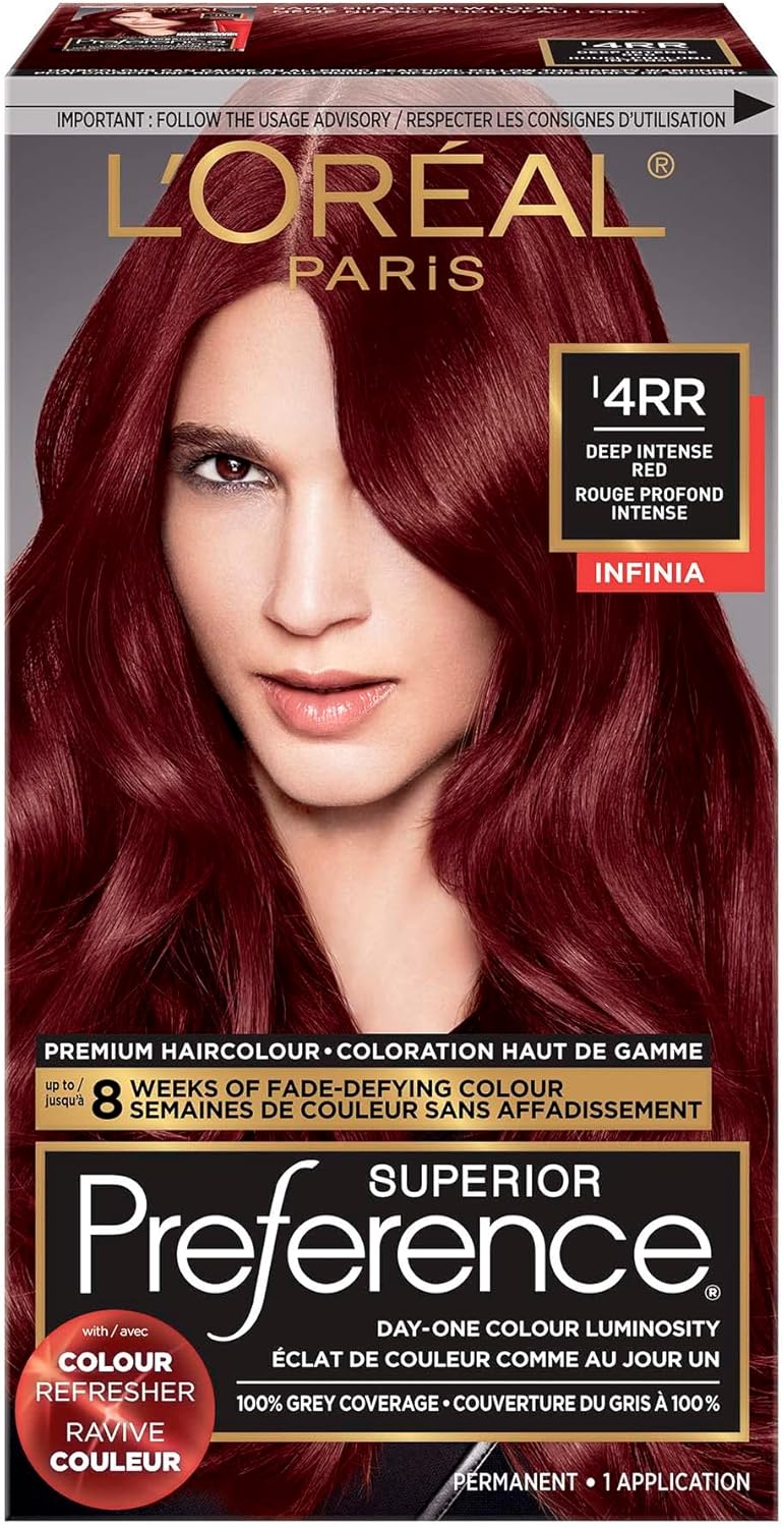 L’Oréal Paris Superieur Preference Infinia Permanent Hair Color, 4RR