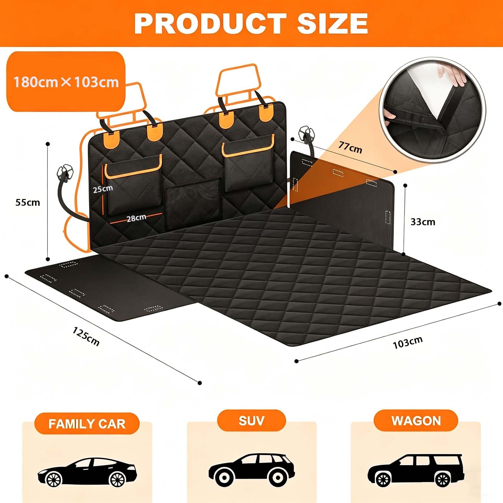 Protector Maletero Coche Perros para Leapmotor B10 2025-, Impermeable y Antideslizante Protector Maletero Coche, Resistente al Desgarro Funda Coche Perro