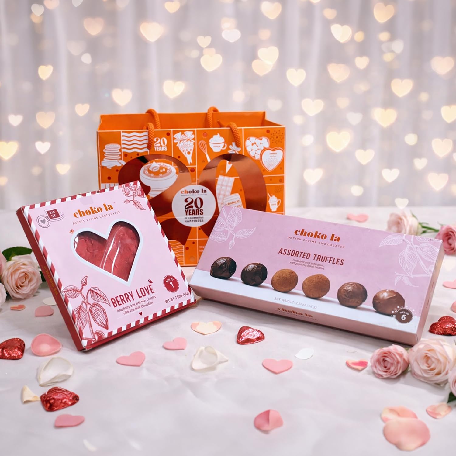 Choko La Assorted Truffles & Berry Love Chocolate Gift Box