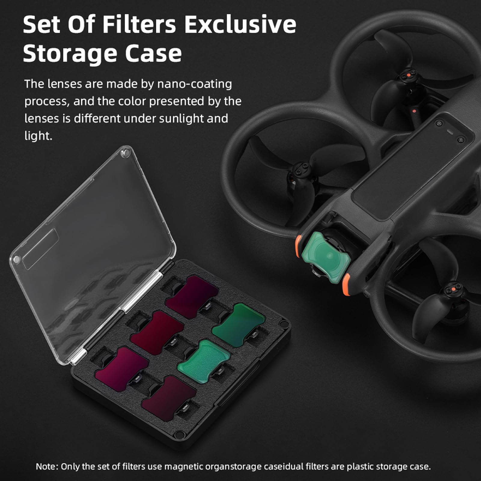 Avata 2 Drone Filters Kit UV CPL ND, Filtri UV e Polarizzatore a Scatto e Filtri a densità Neutra Filtri per Lenti Drone, per Accessori Drone Avata 2 (filtro UV CPL ND8 ND16 ND32