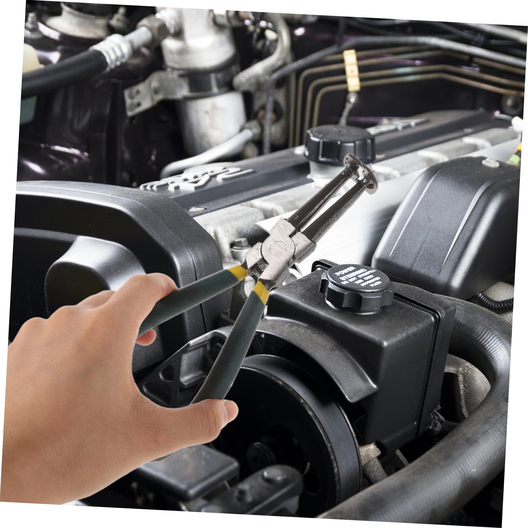 Kit Pinze Compressore Anelli Pistone Motore Regolabile Anelli Strumento Compressione per Meccanici e Te Manutenzione Auto