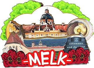 Austria Melk Magnet Fridge Magnet Wooden 3D Landmarks Travel Collectible Souvenirs Decoration Handmade