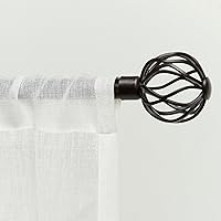 Vista 1 de Exclusive Home Ogee - Juego de cortinero de 1 pulgada y remates a juego, bronce mate, ajustable de 36 a 72 pulgadas