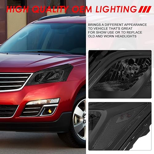 Miniatura 5 de Auto Dynasty Par de lámparas de montaje para faros delanteros delanteros delanteros de esquina transparente izquierda y derecha estilo OE