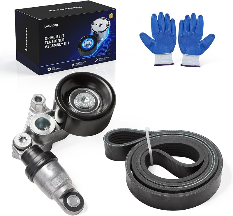 Kit tensionador e correia serpentina Loautong para Honda e Acura V6 3.5L – 2 peças