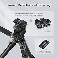 Vista 6 de SmallRig Video Head for Vertical/Horizontal Shooting, Tripod Pan Tilt Fluid Head with Telescopic Handle and Switchable QR Plate for Arca, Max Load