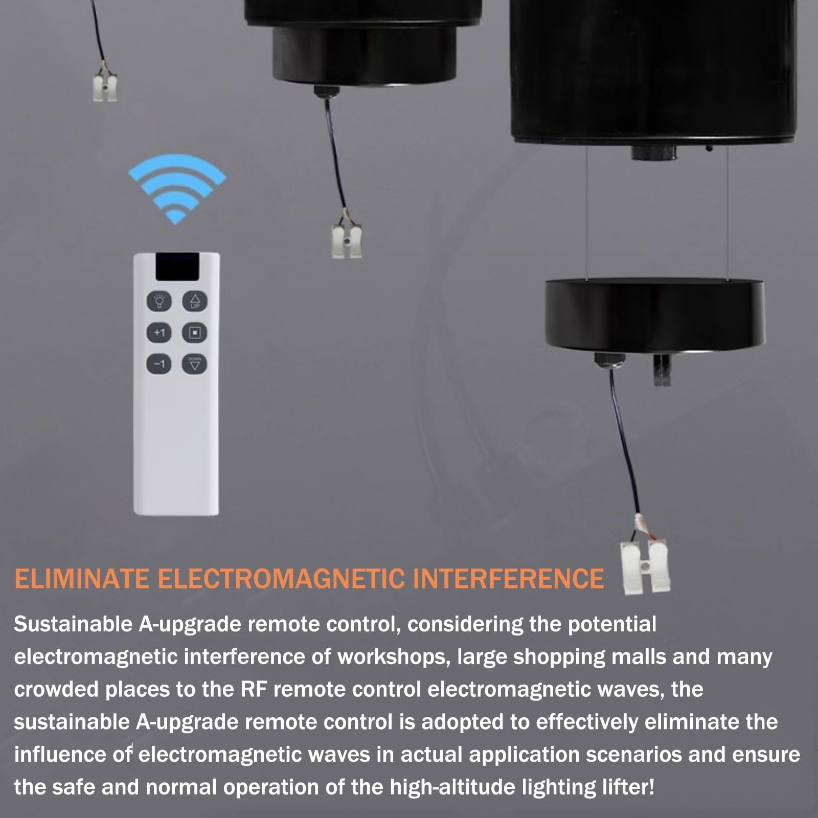Sollevatore elettrico con telecomando, altezza 15 m, portata 10 kg, per officina, palestra, magazzino, facile installazione e funzionamento