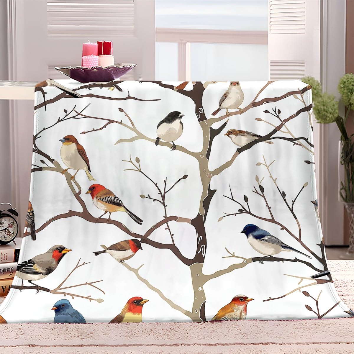 Couverture polaire haut de gamme 130x150 cm douce en microfibre fine motif 3D