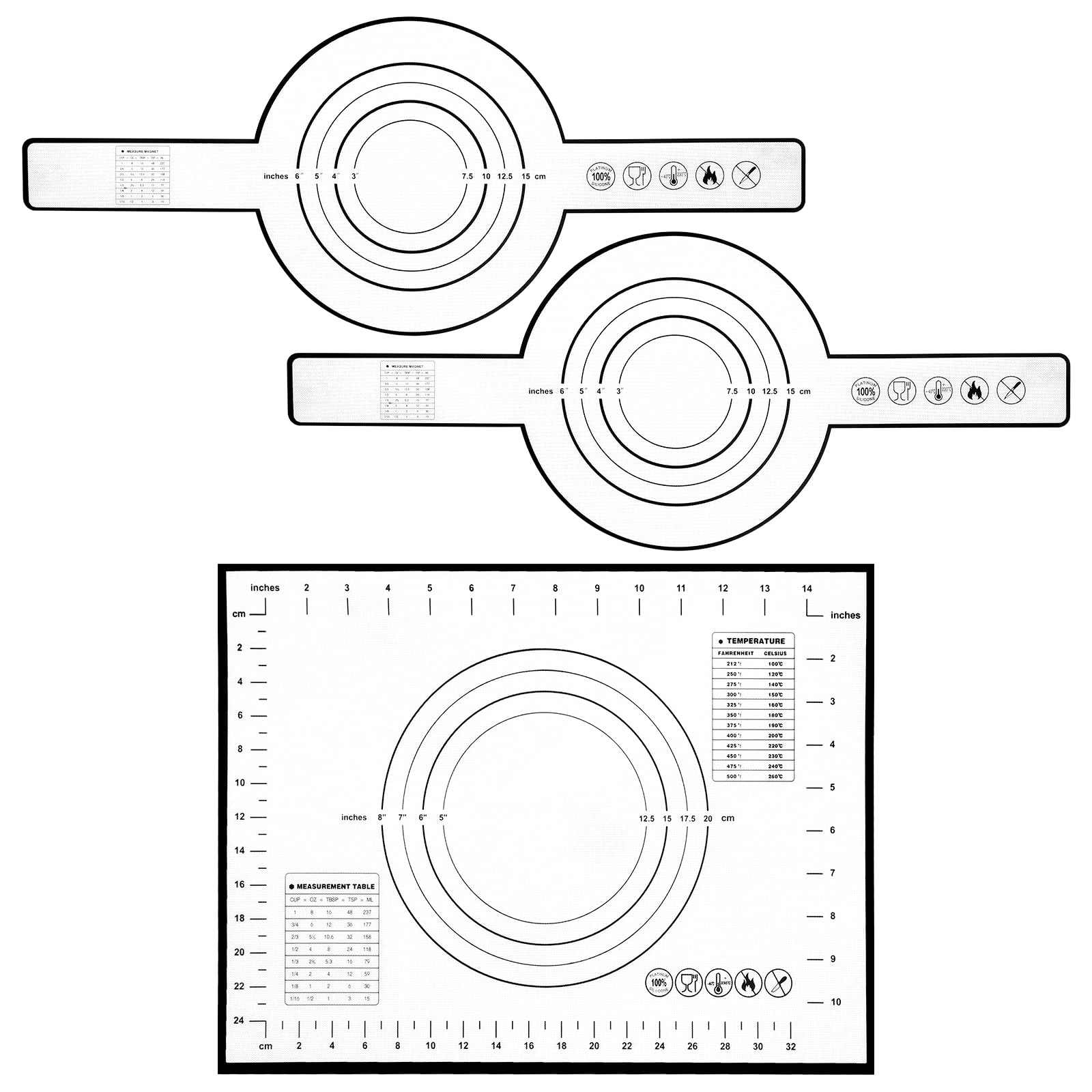 Xinlie 2 Fionde Per Pane In Silicone Con Manico Lungo – Tappetini Rotoli Riutilizzabili Per Forno Olandese E Pasta Madre