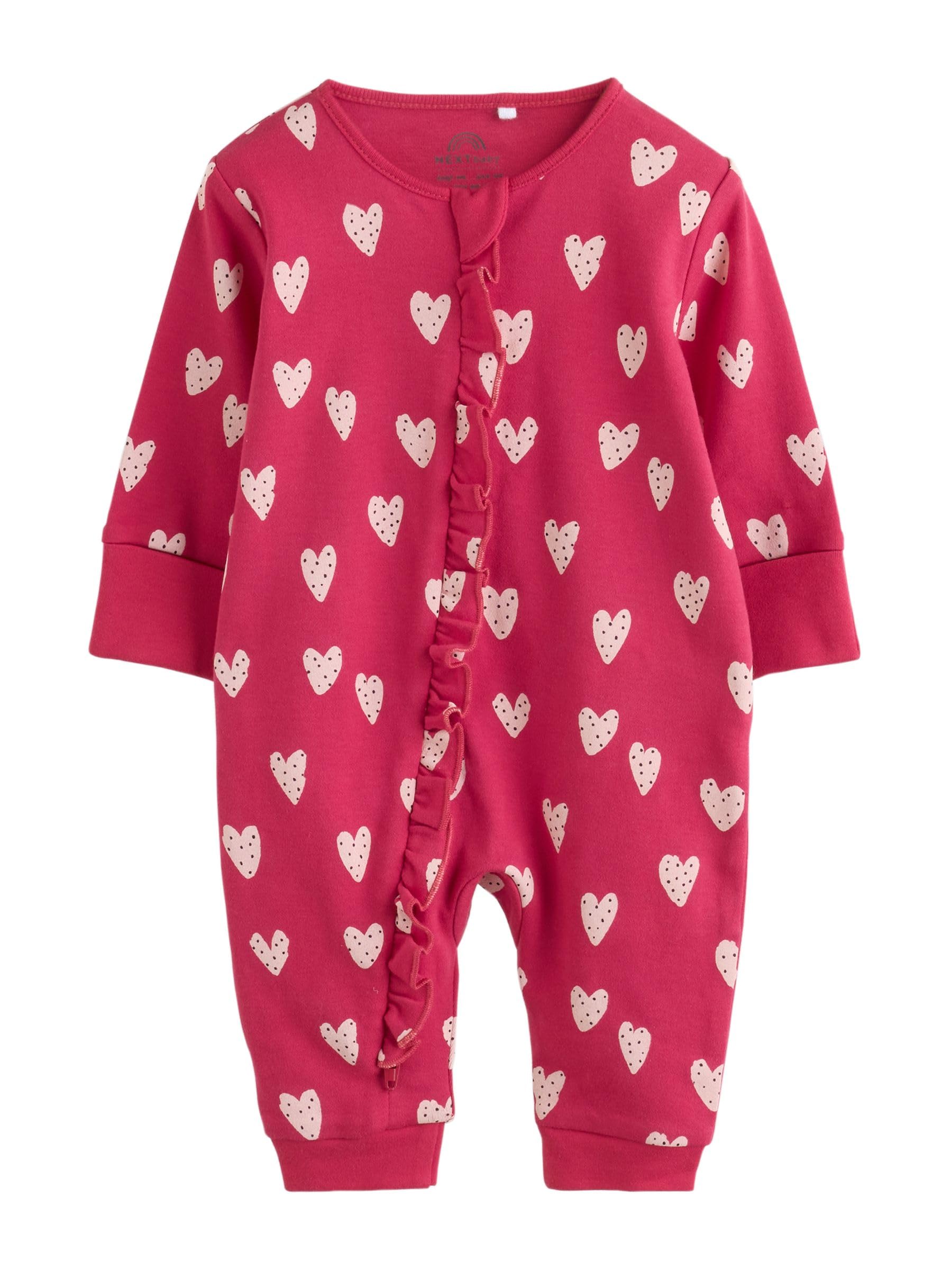 NEXT Bambina Confezione da 3 Tutine per Neonati con Zip bidirezionale